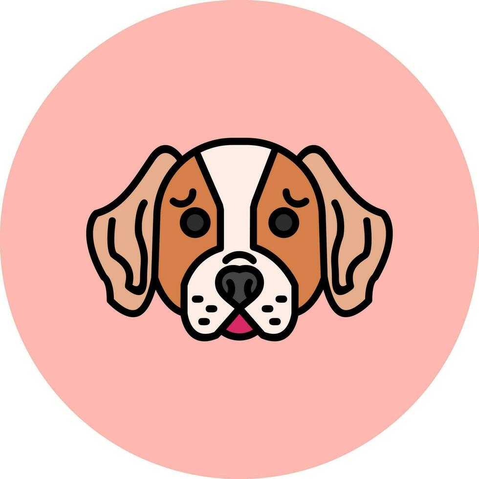 basset cão de caça vetor ícone