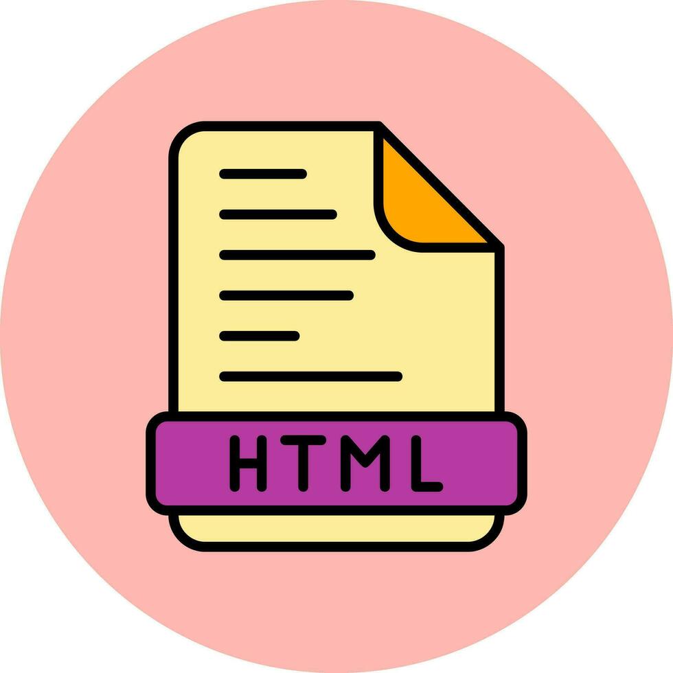 ícone do vetor html