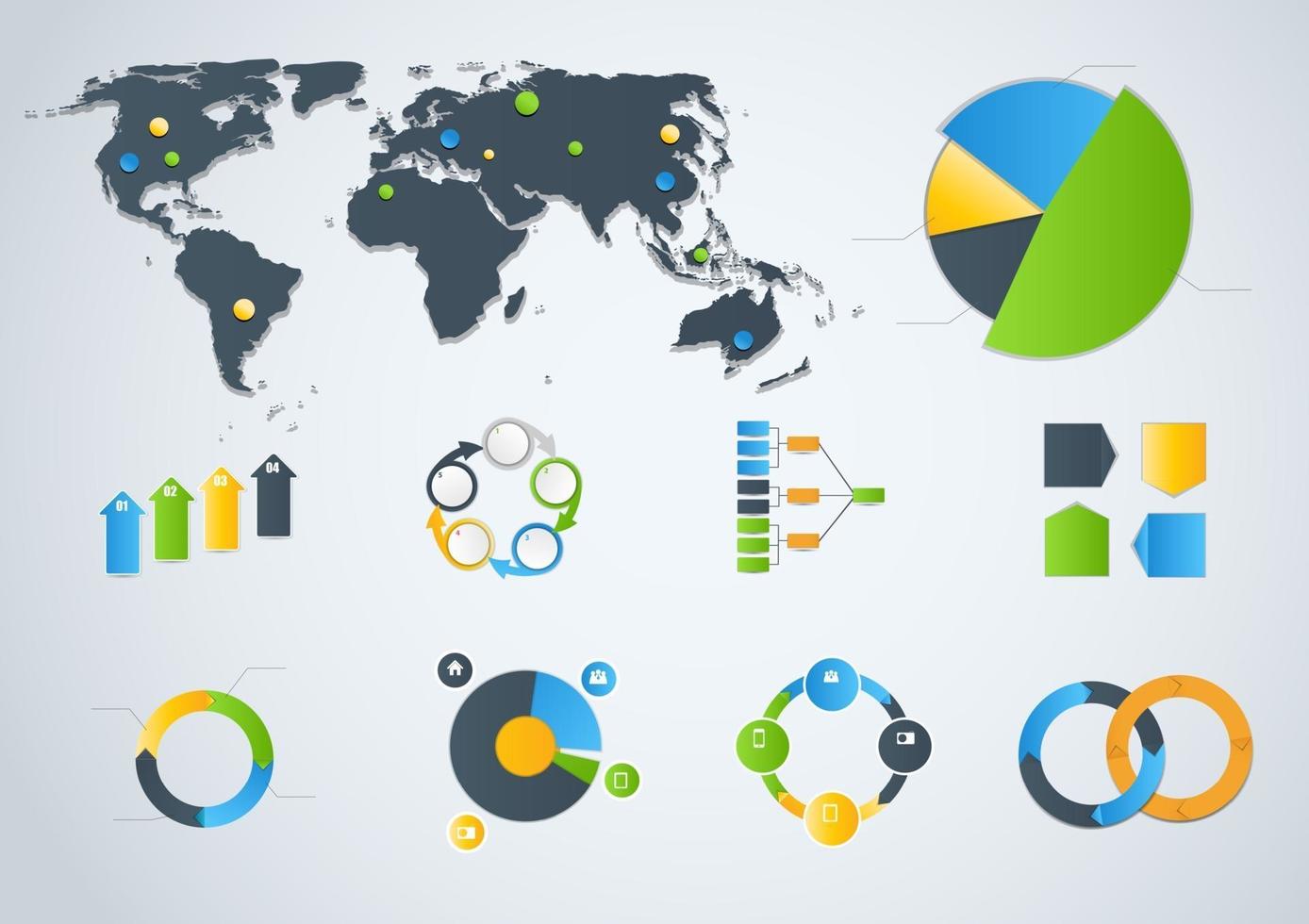 ilustração em vetor infográfico modelo de negócios