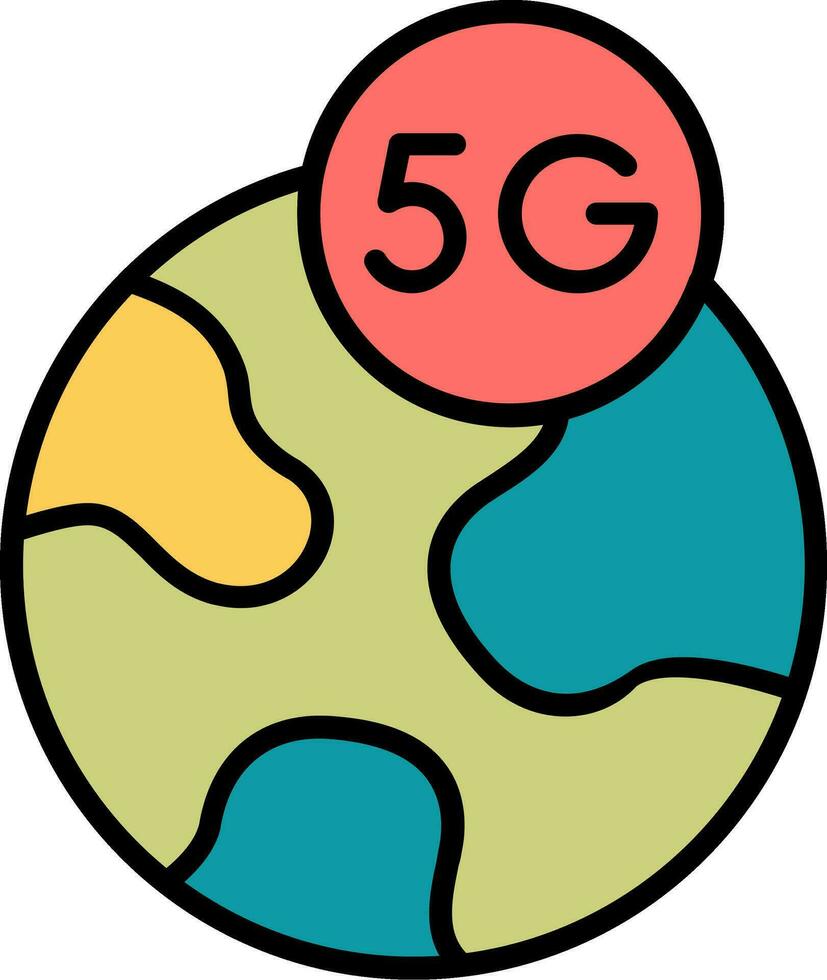 ícone de vetor 5g