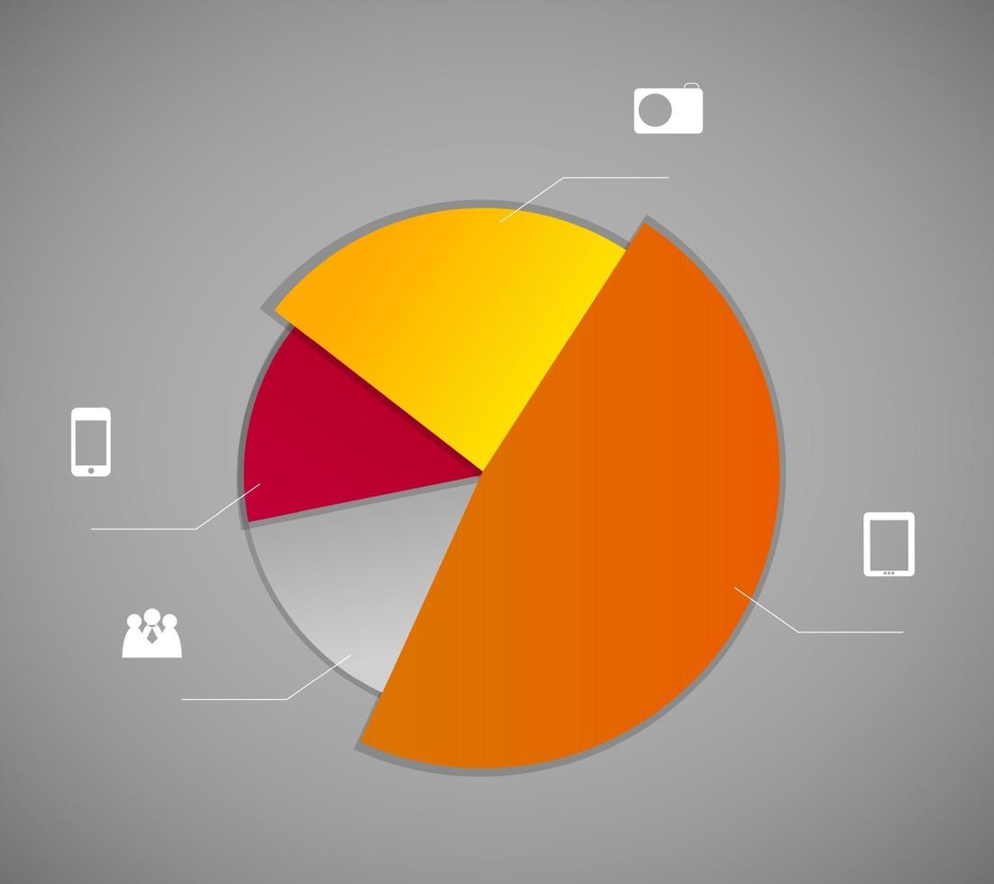 ilustração em vetor infográfico modelo de negócios