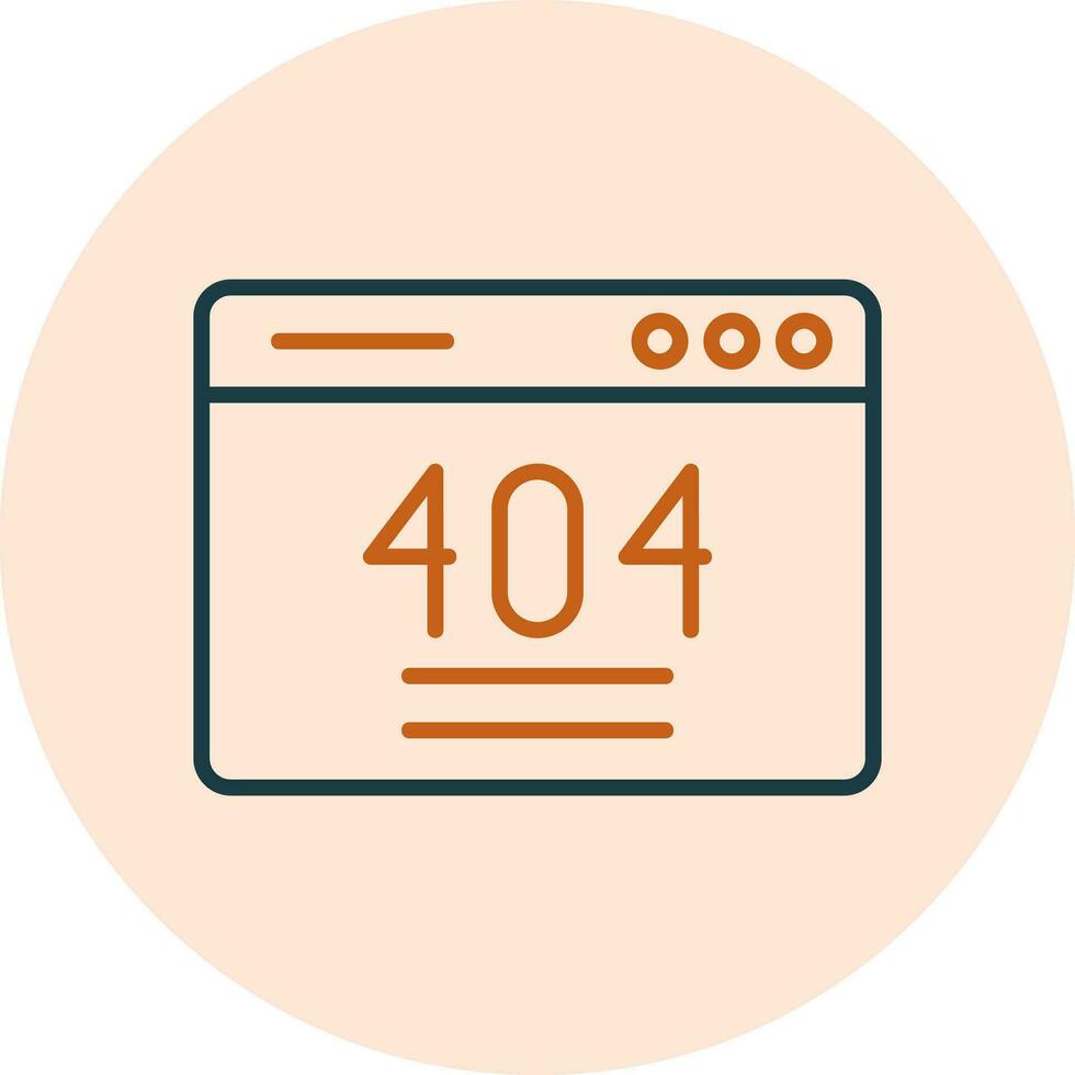 ícone de vetor de erro 404