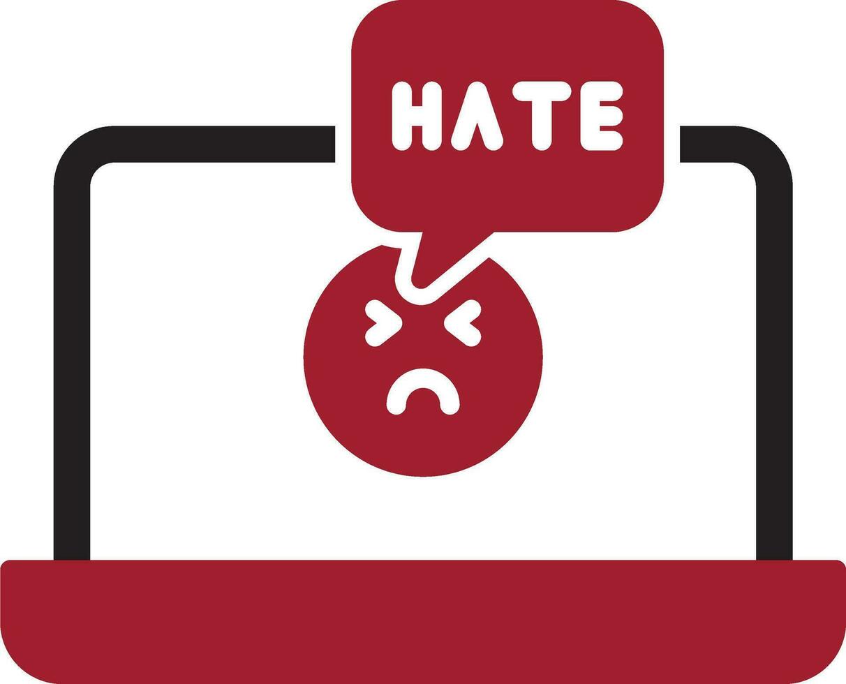 ódio vetor ícone