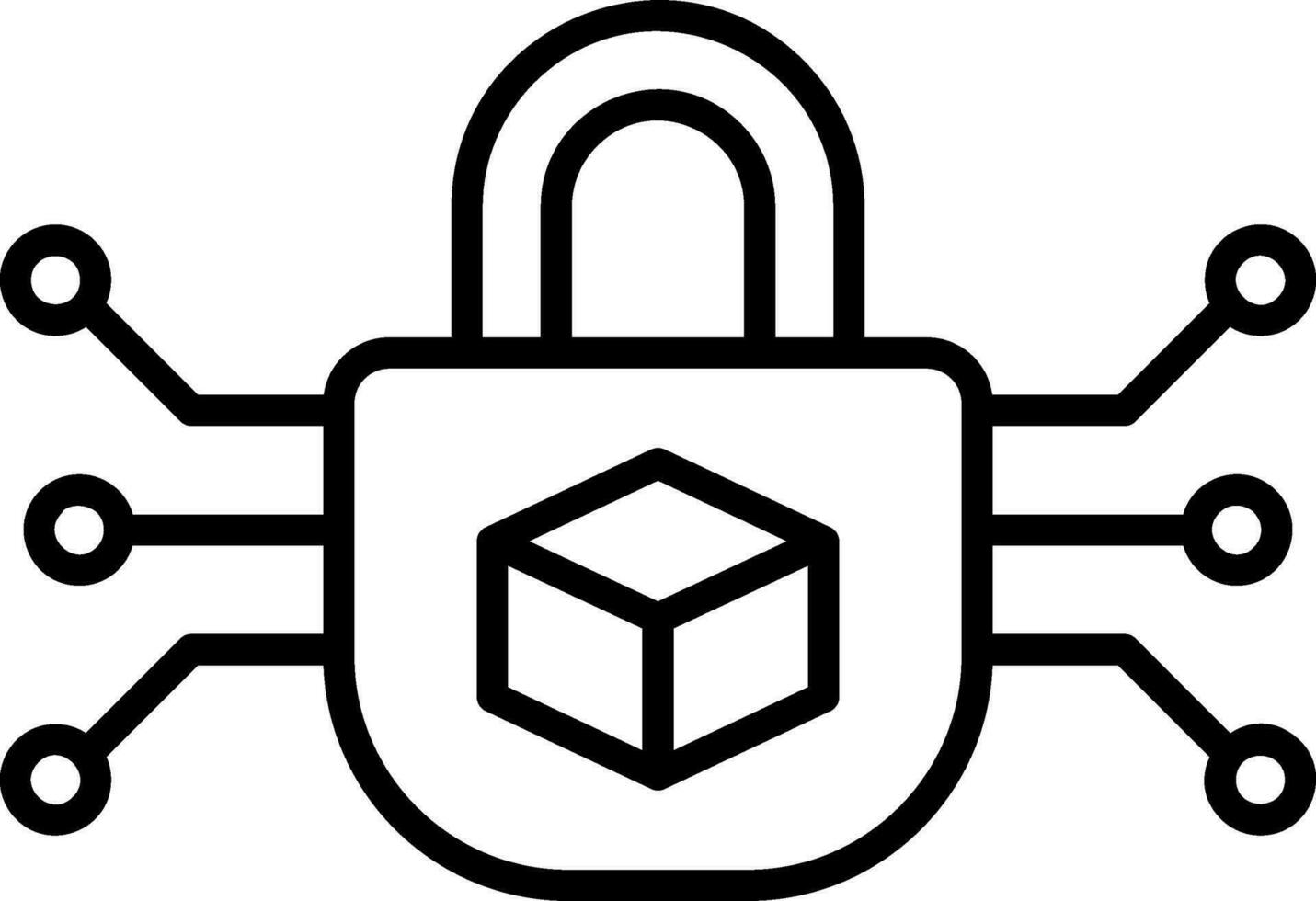 ícone de vetor de criptografia