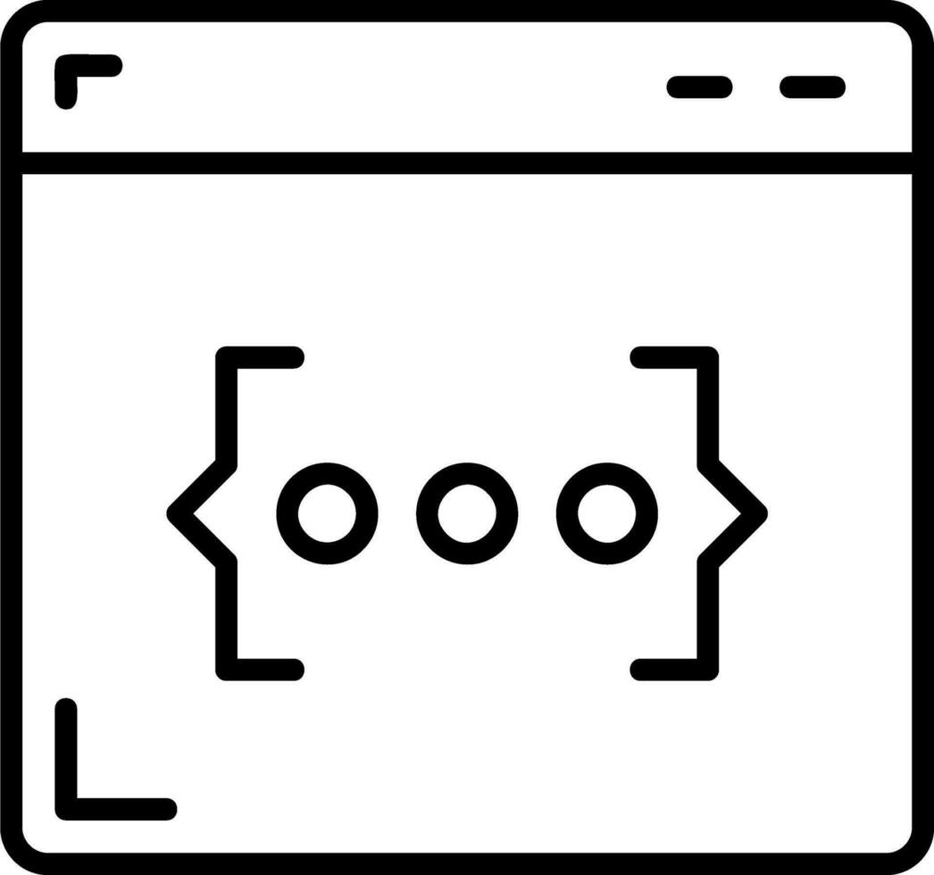 ícone de vetor de codificação