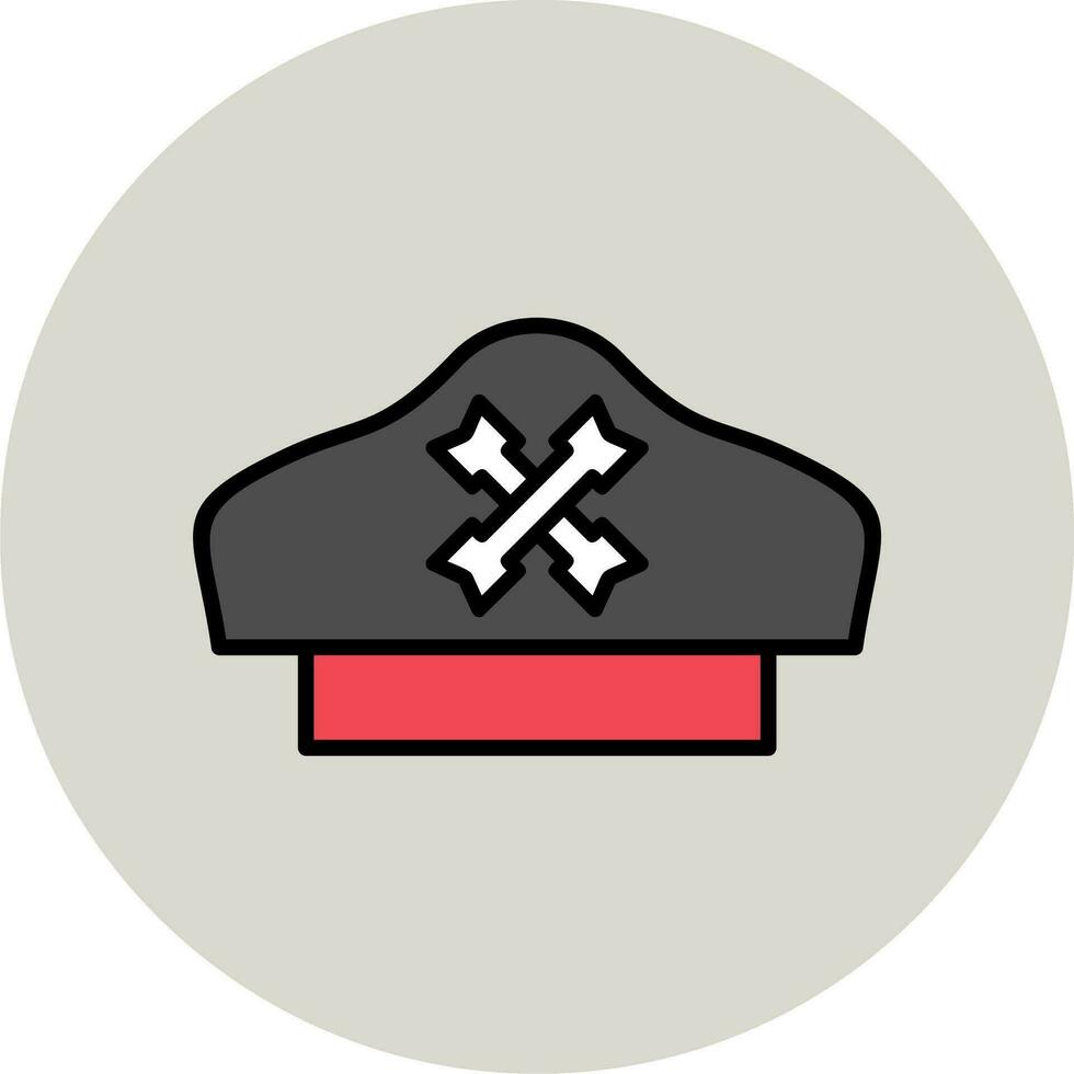 ícone de vetor de chapéu de pirata