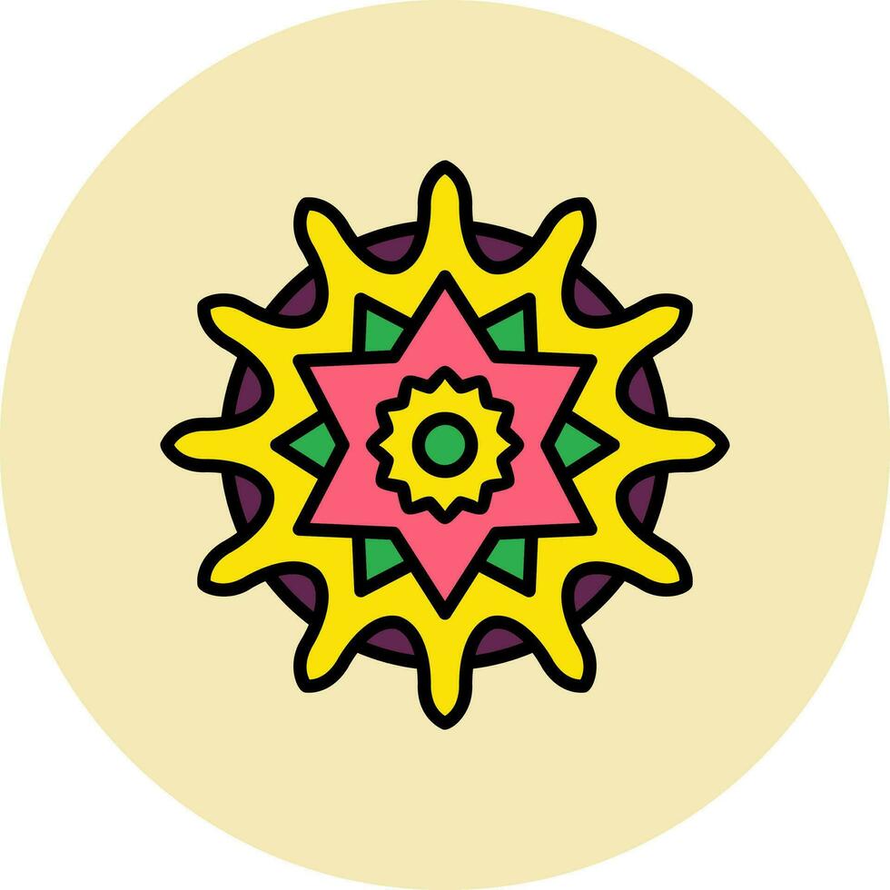 ícone de vetor de mandala