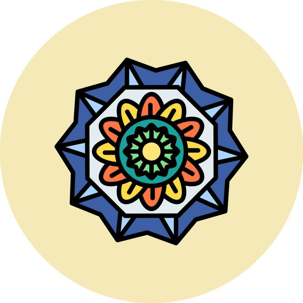 ícone de vetor de mandala