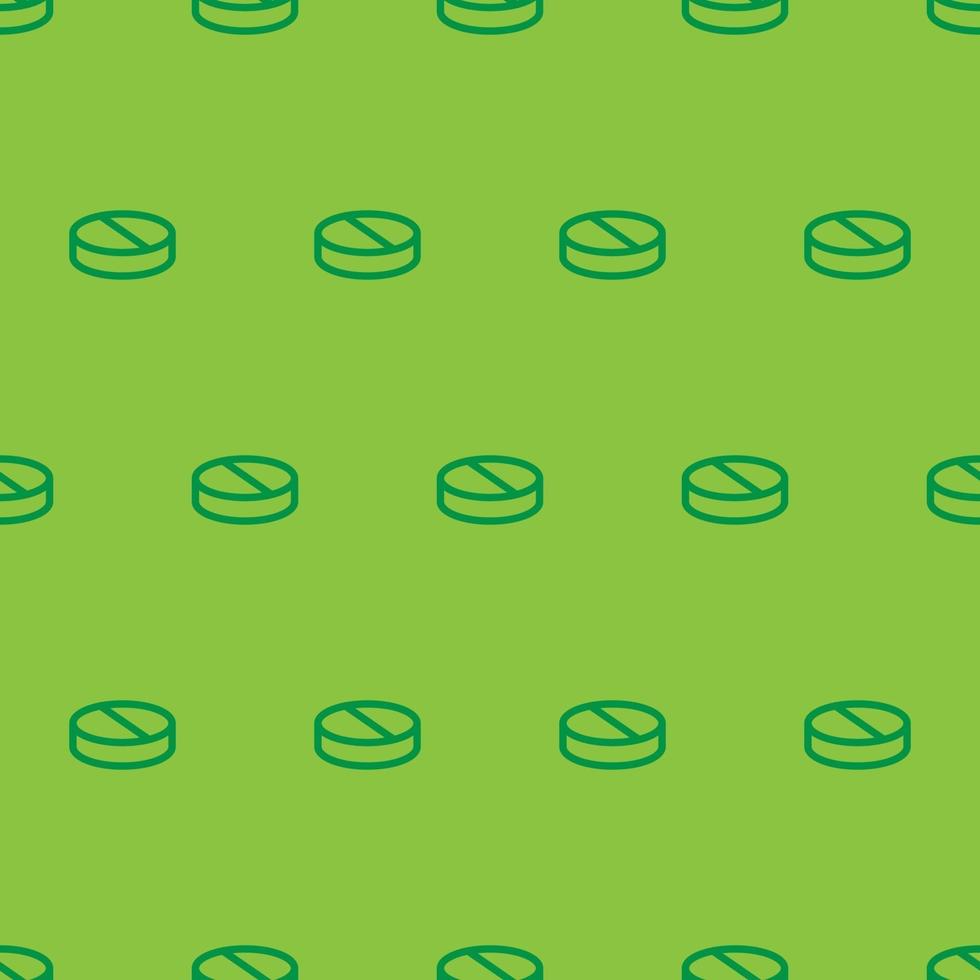 padrão sem emenda troche de duas cores com fundo verde vetor
