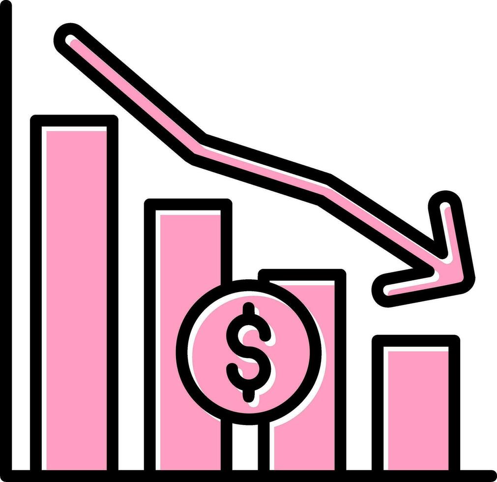 econômico crise vetor ícone