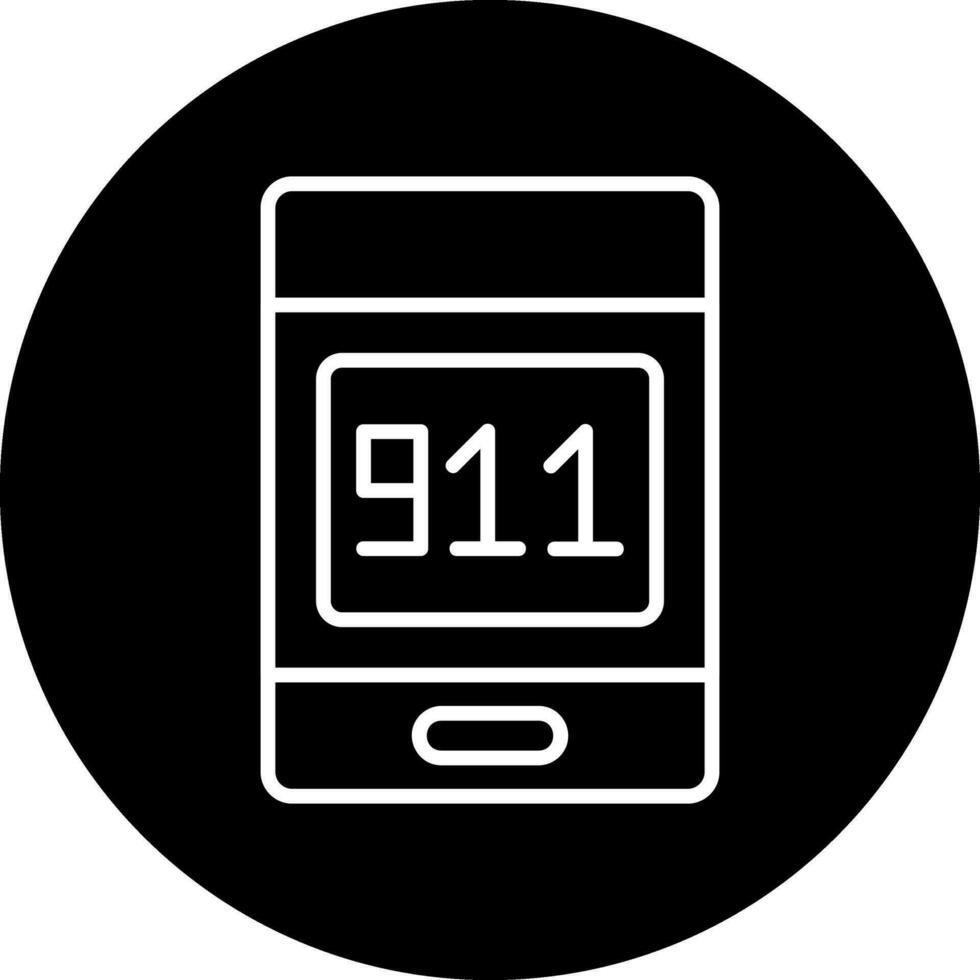 911 ligar vetor ícone