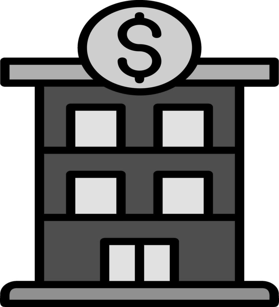 ícone de vetor de banco