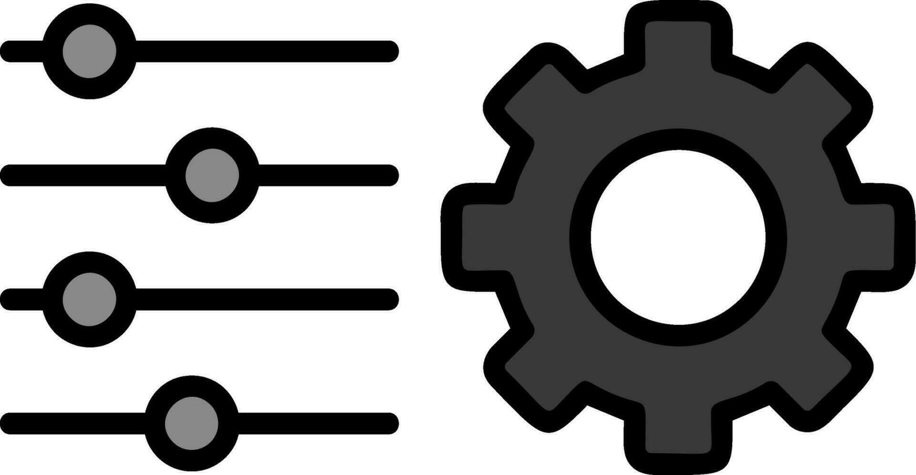 ícone de vetor de configurações