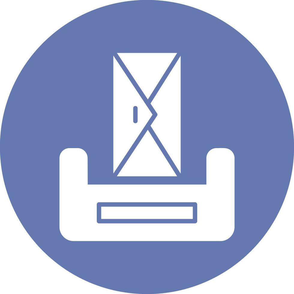ícone de vetor de caixa de entrada