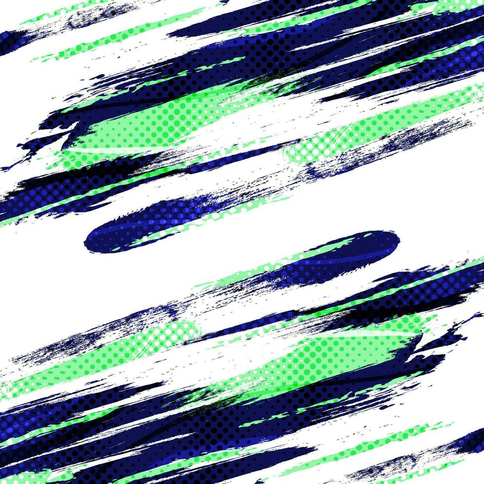 azul e verde escova fundo com meio-tom efeito isolado em branco fundo. esporte fundo com grunge estilo. coçar, arranhão e textura elementos para Projeto vetor