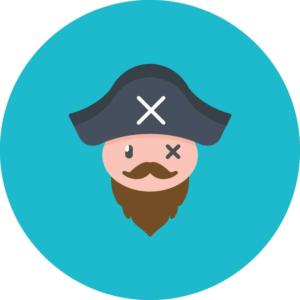 pirata barba vetor ícone