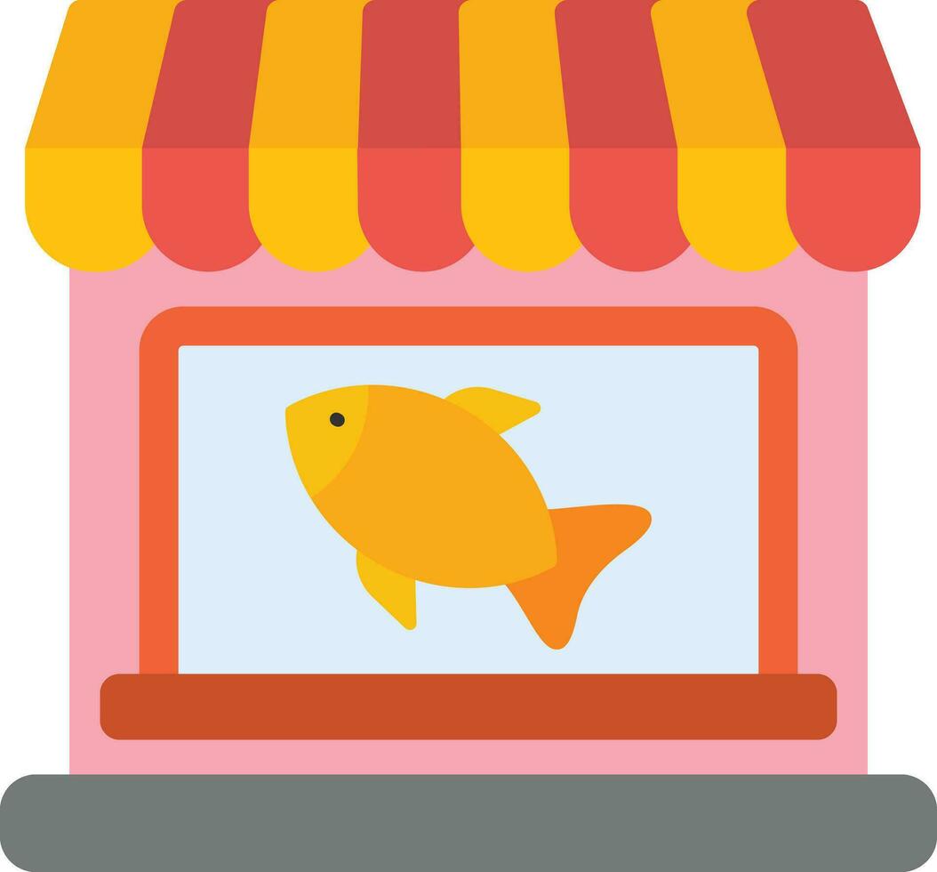 peixe fazer compras vetor ícone