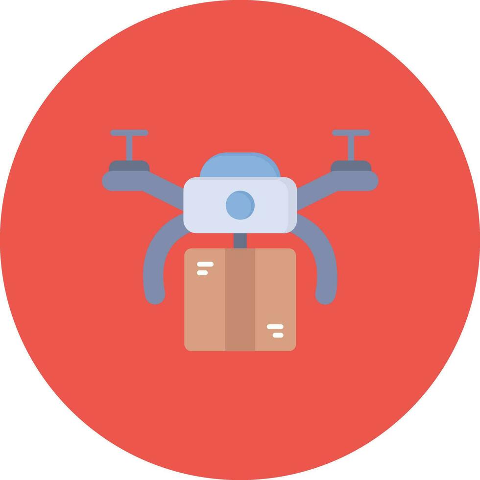 ícone de vetor de entrega de drone