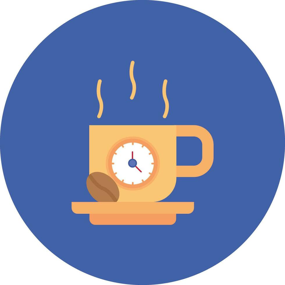 ícone de vetor de hora do café