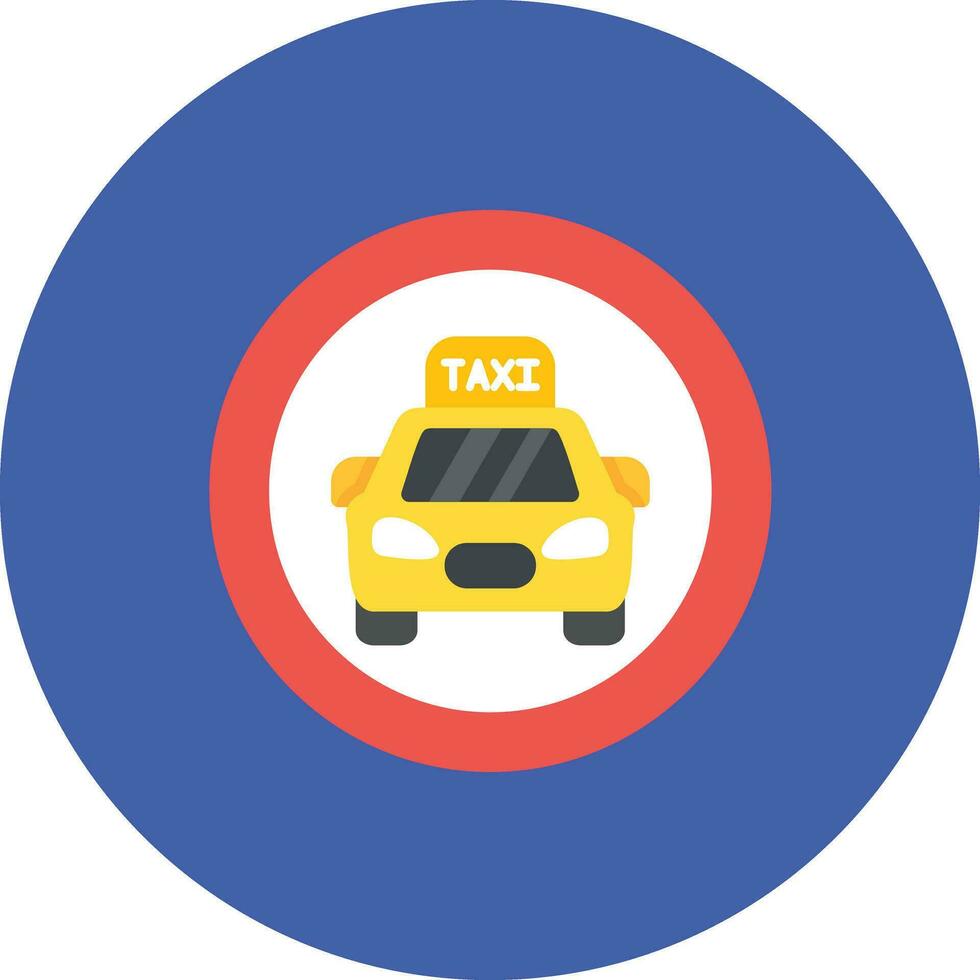 Táxi sinal vetor ícone