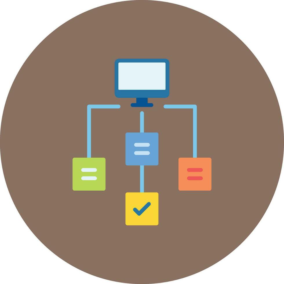 ícone de vetor de fluxo de trabalho