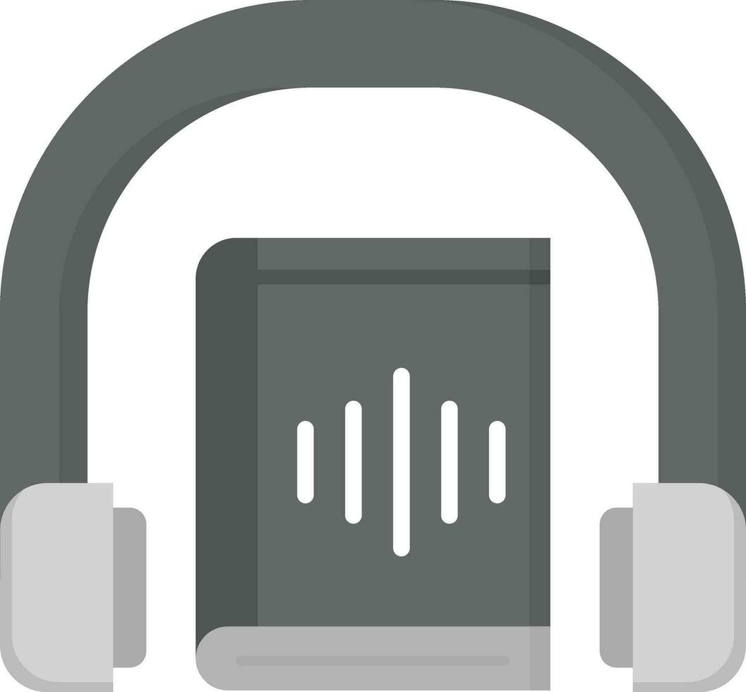 ícone de vetor de audiolivro