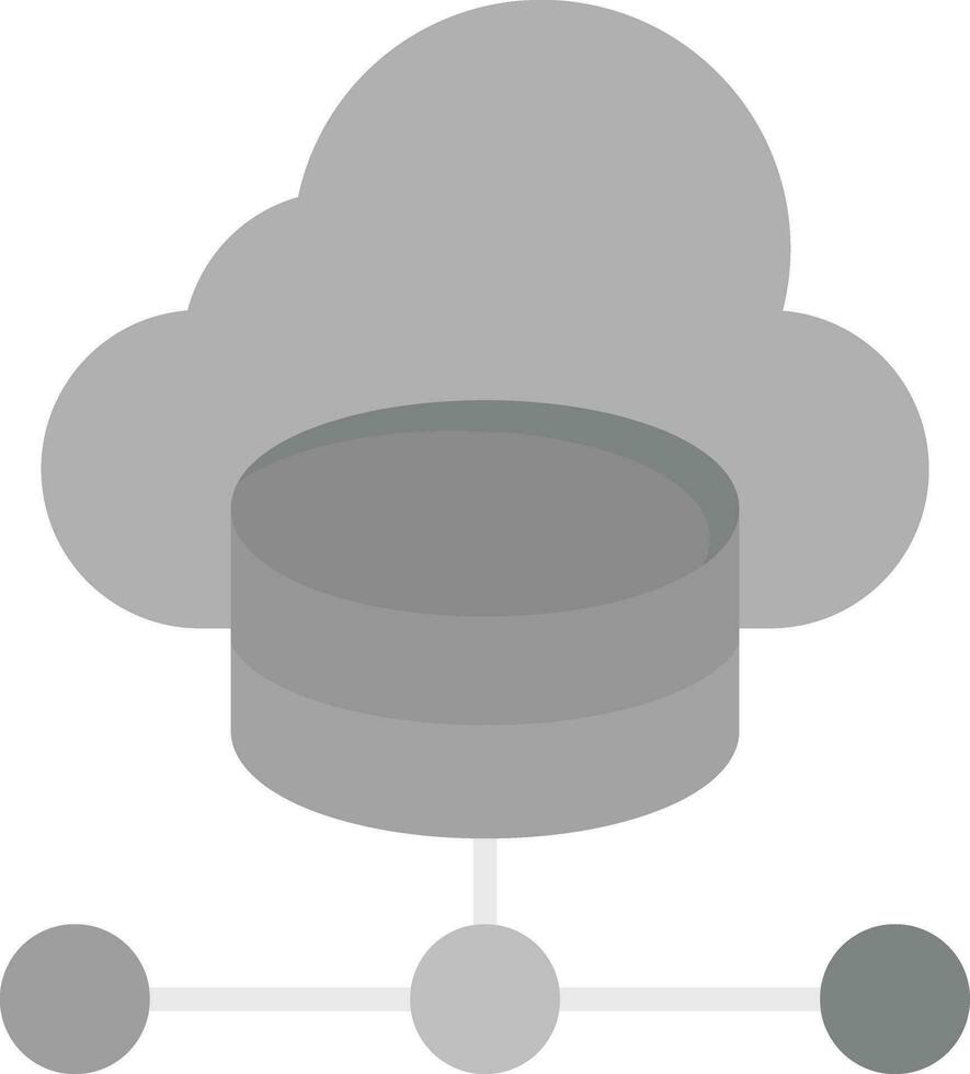 ícone de vetor de banco de dados em nuvem