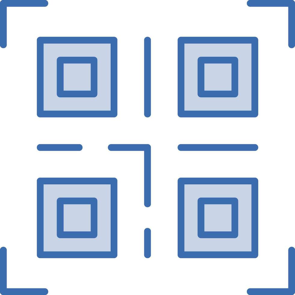 ícone de vetor de código qr