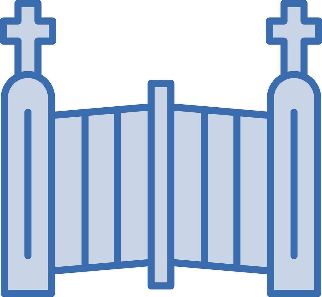 cemitério portão vetor ícone