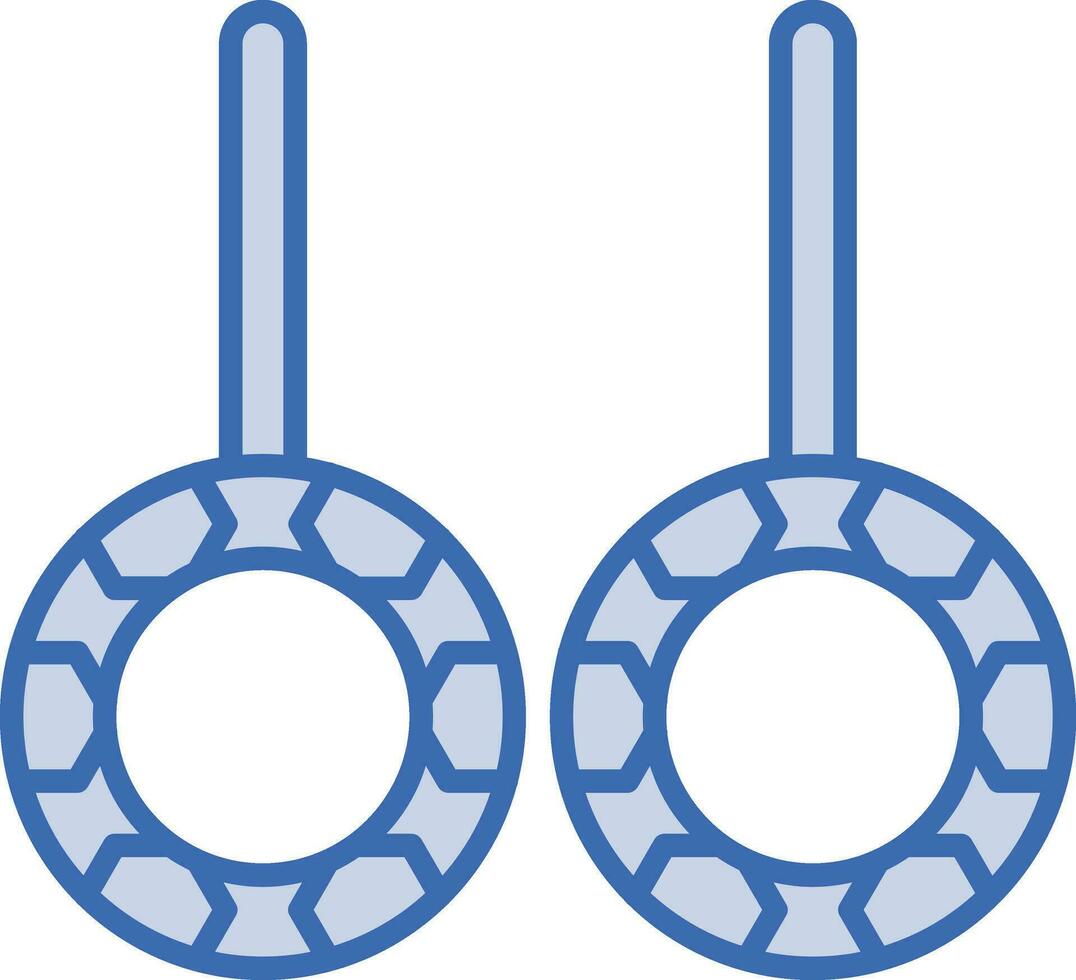 ícone de vetor de anéis de ginásio