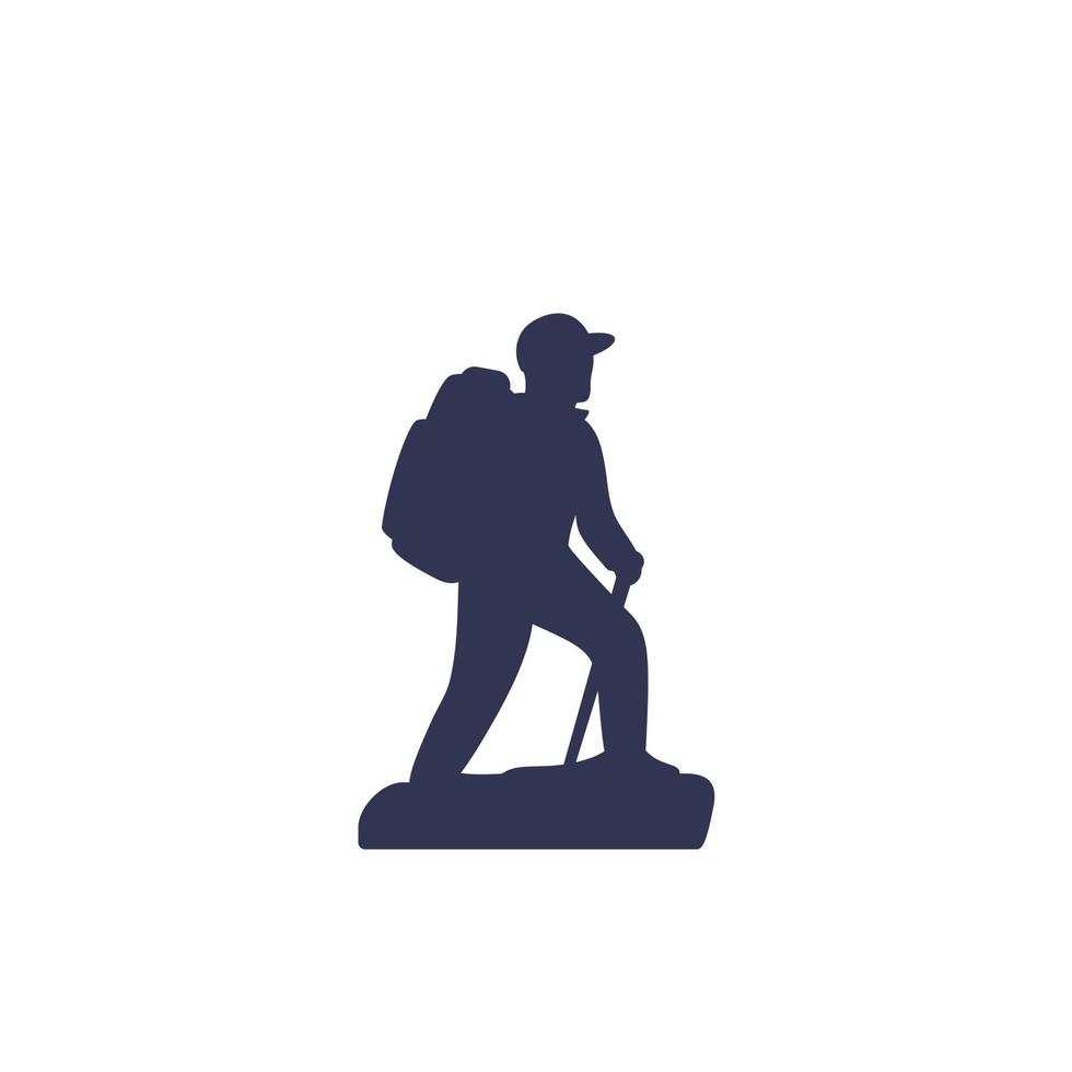 ícone de vetor de alpinista