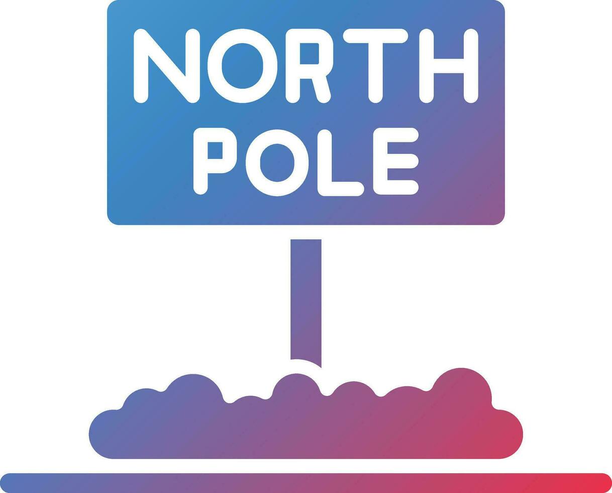 norte pólo vetor ícone