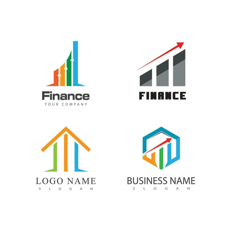 o negócio finança logotipo modelo vetor