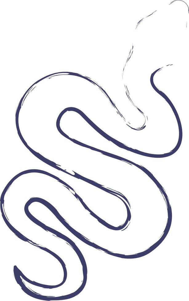 serpente mão desenhado vetor ilustração