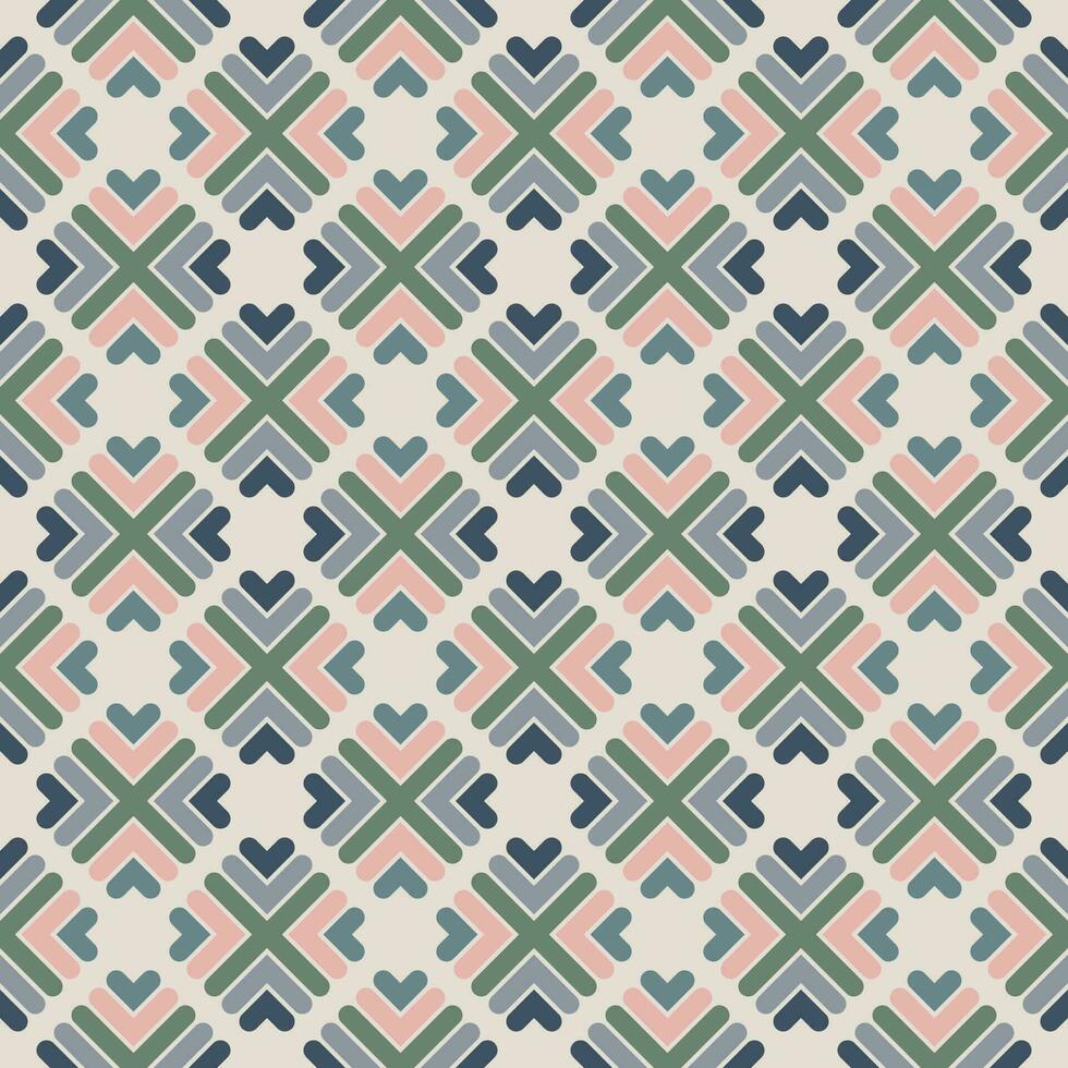 abstrato listrado geométrico desatado padronizar com losango formas. mosaico, telha fundo, invólucro papel. vetor