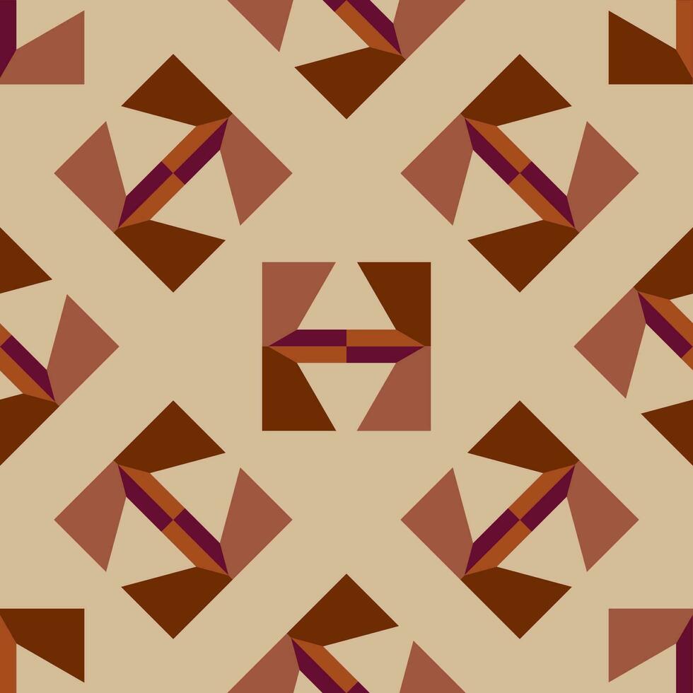 étnico desatado padronizar com losangos, triângulos, geométrico formas. tribal geométrico fundo. vetor
