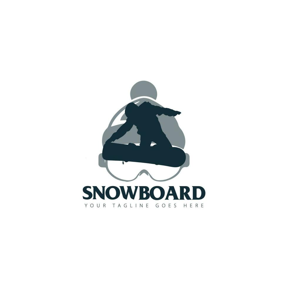 snowboard logotipo vetor