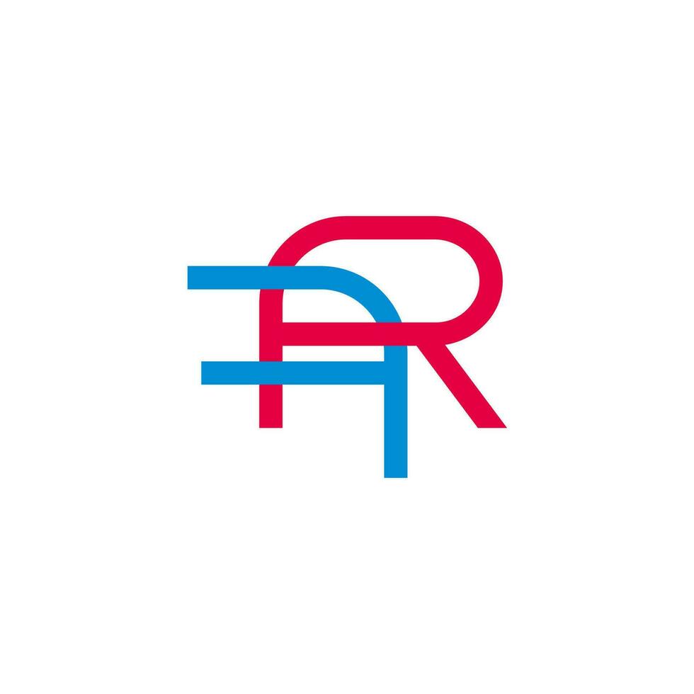 carta rf ligado colorida Projeto símbolo logotipo vetor