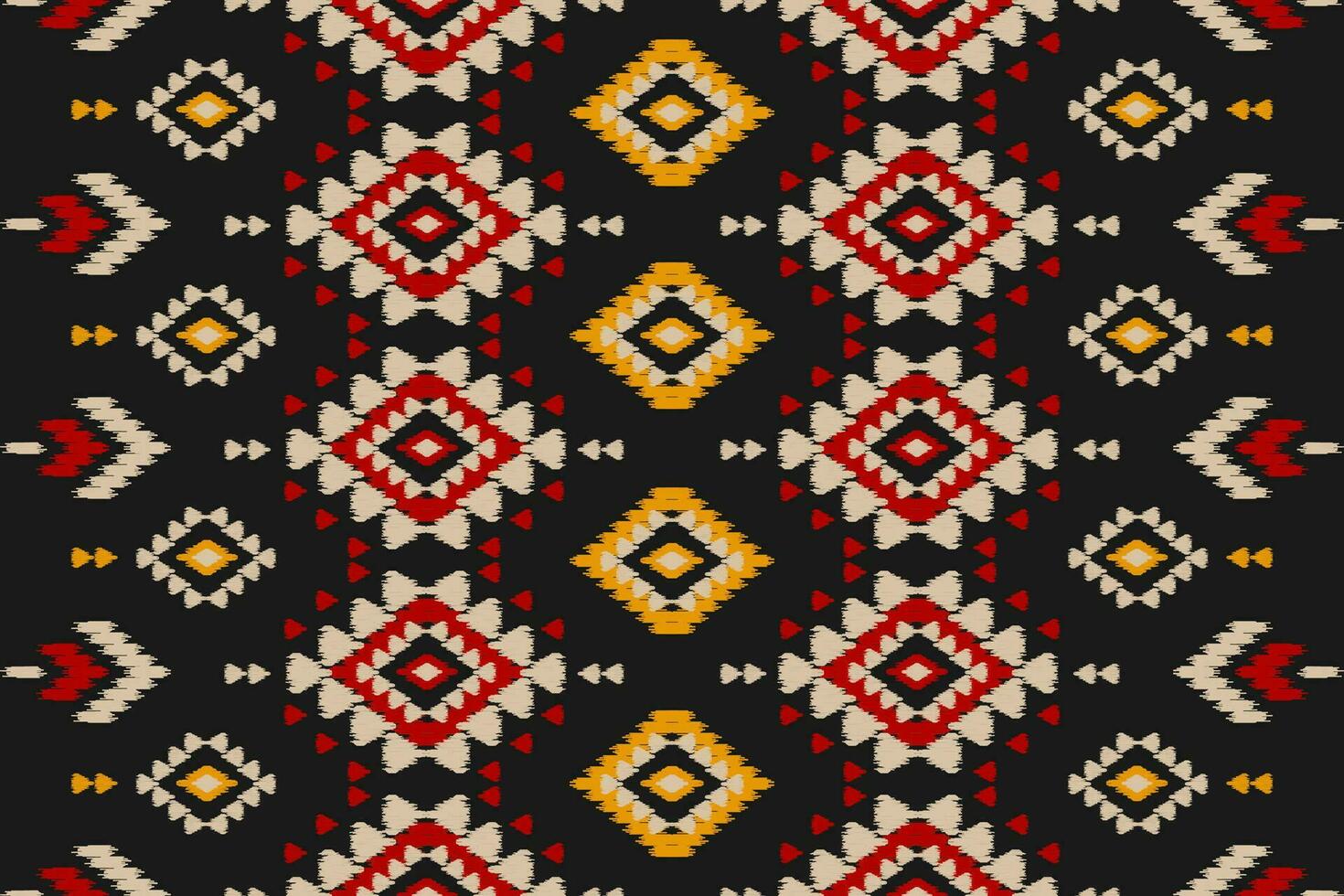 tapete étnico ikat arte padrão. sem costura padrão geométrico étnico ikat em tribal. estilo mexicano. vetor