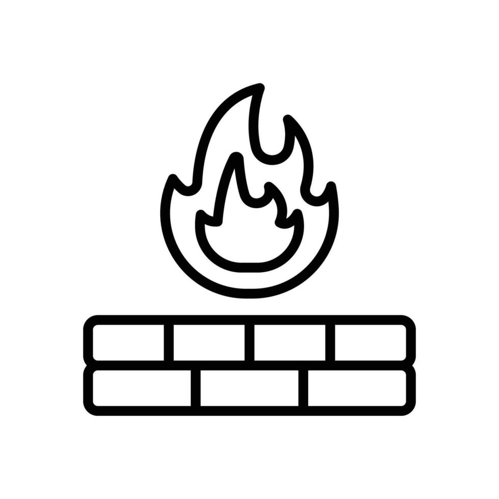 firewall linha ícone. vetor ícone para seu local na rede Internet, móvel, apresentação, e logotipo Projeto.