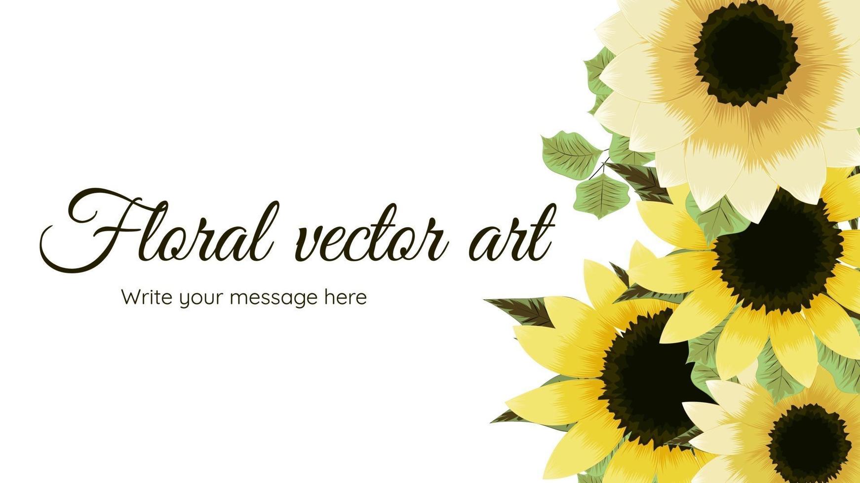 modelo de cartão de moldura floral usado como plano de fundo da web, banner, vetor