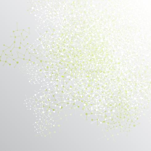 Abstrato colorido poligonal com pontos conectados e linhas, estrutura de conexão, fundo futurista hud, ilustração vetorial vetor