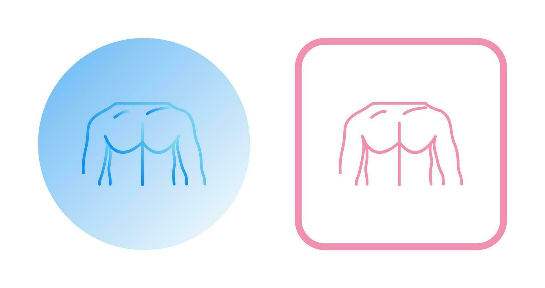 ícone de vetor de peito exclusivo