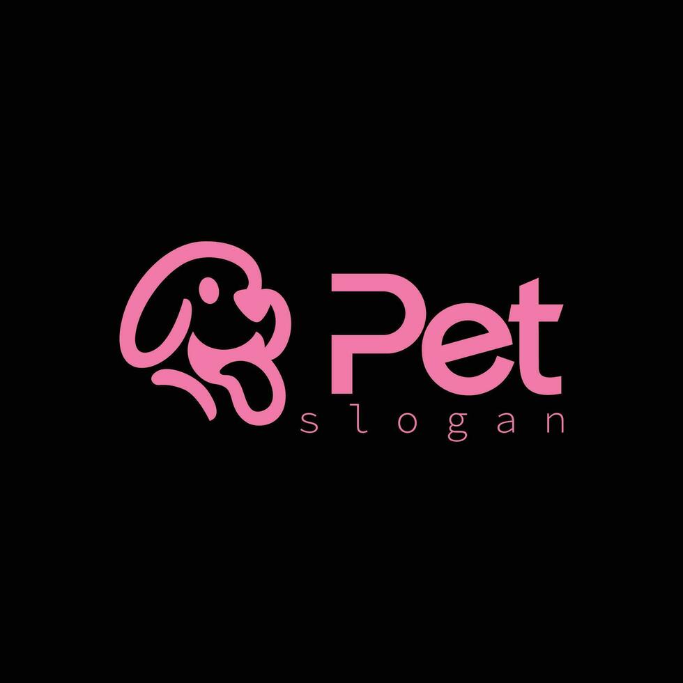 animal logotipo cachorro gato Projeto vetor modelo