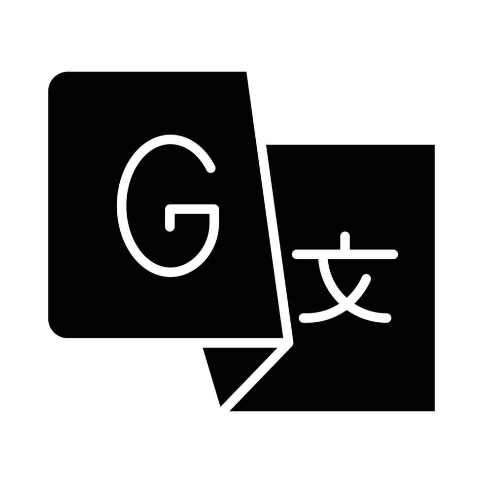 traduzir vetor glifo ícone para pessoal e comercial usar.