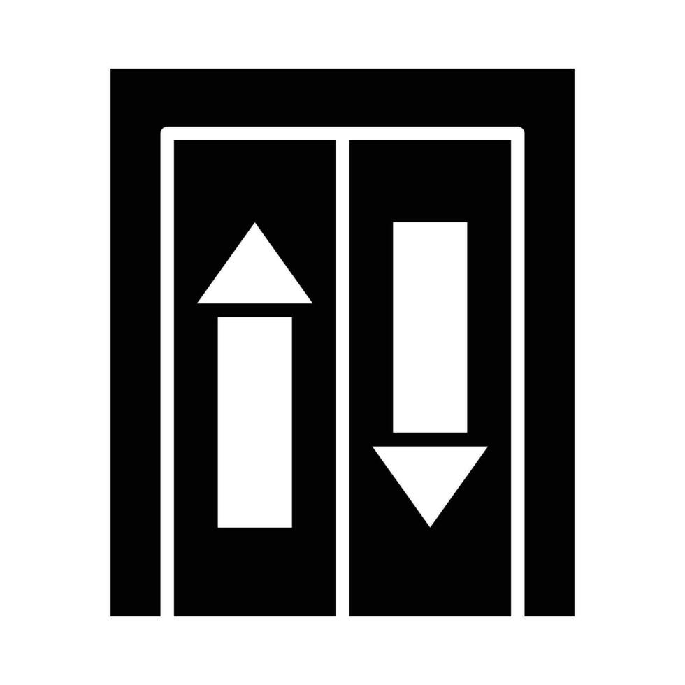 elevador vetor glifo ícone para pessoal e comercial usar.