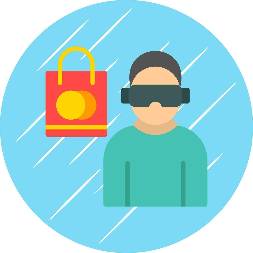 compras vr fone de ouvido vetor ícone Projeto