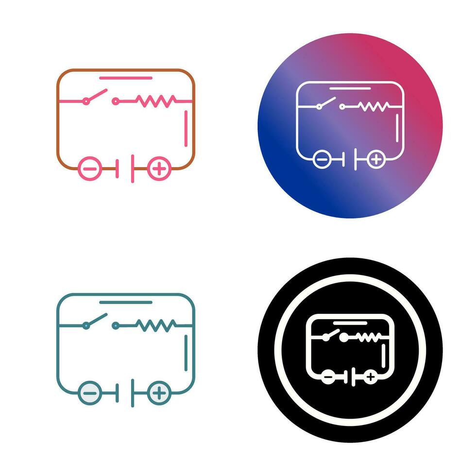 ícone de vetor de circuito elétrico
