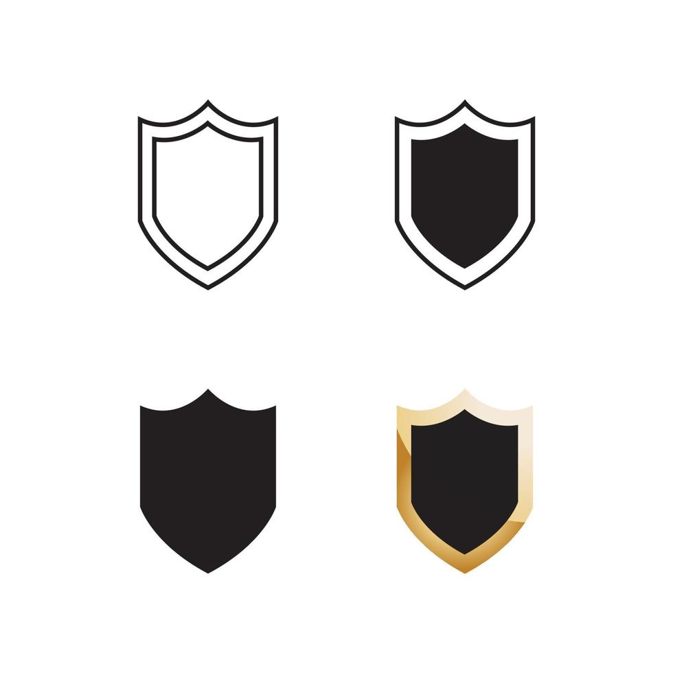 escudo ou emblemas conjunto de ícones de símbolos vetor