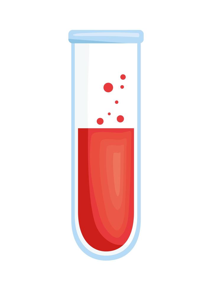teste de tubo de sangue vetor
